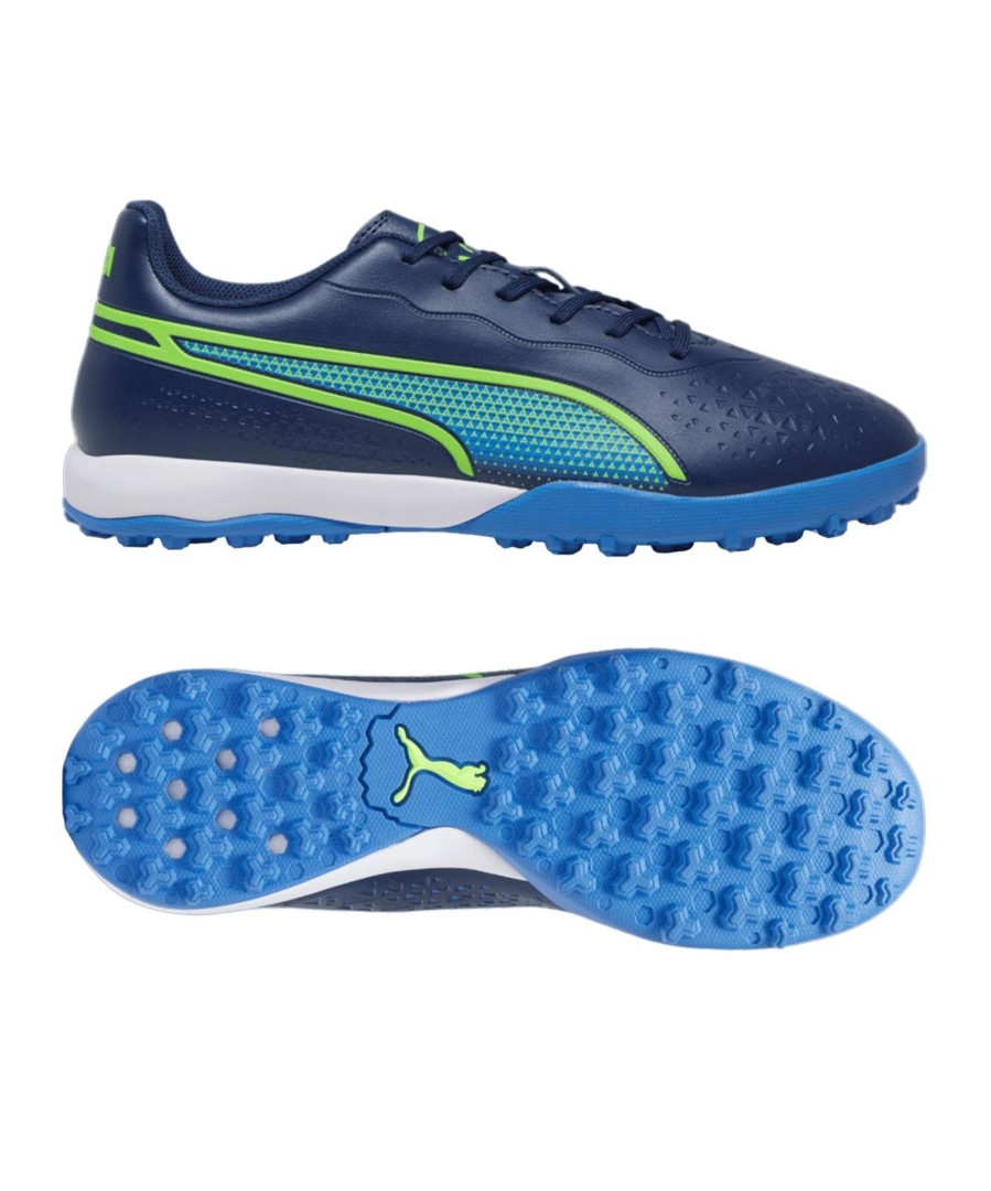 Sportschuhe Puma Puma Fusballschuhe | Puma Fusballschuh King Match Tt Gear Up Blau Grun F02