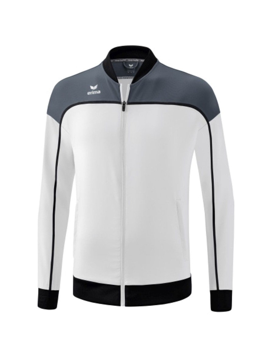 Herren Erima Jacken | Erima Change By Erima Prasentationsjacke Weis/Slate Grey/Schwarz Gunstig