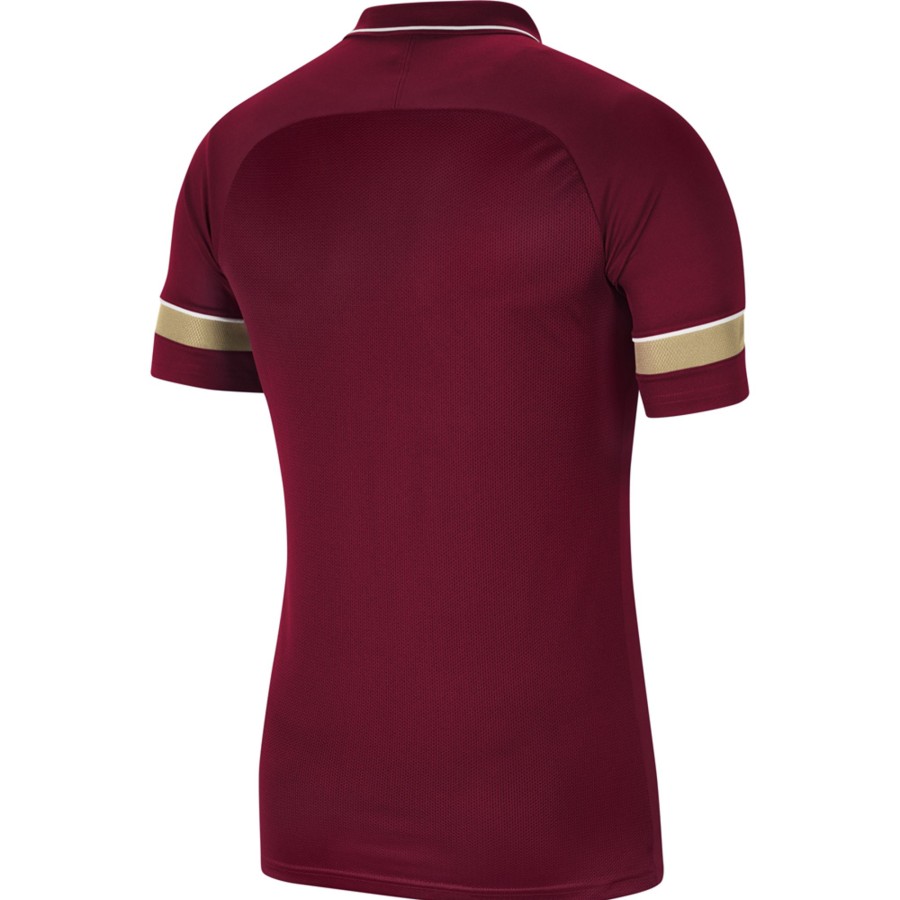 Kinder Nike Polo-Shirts | Nike Kinder Poloshirt Academy 21 Rot-Gold