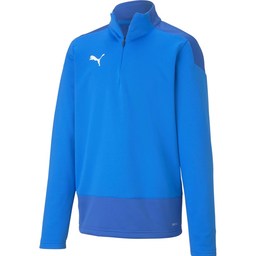 Kinder Puma Sweatshirts | Puma Kinder Training 1/4 Zip Top Teamgoal 23 Blau