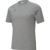 Damen Puma T-Shirts | Puma T-Shirt Teamcup Casuals Grau