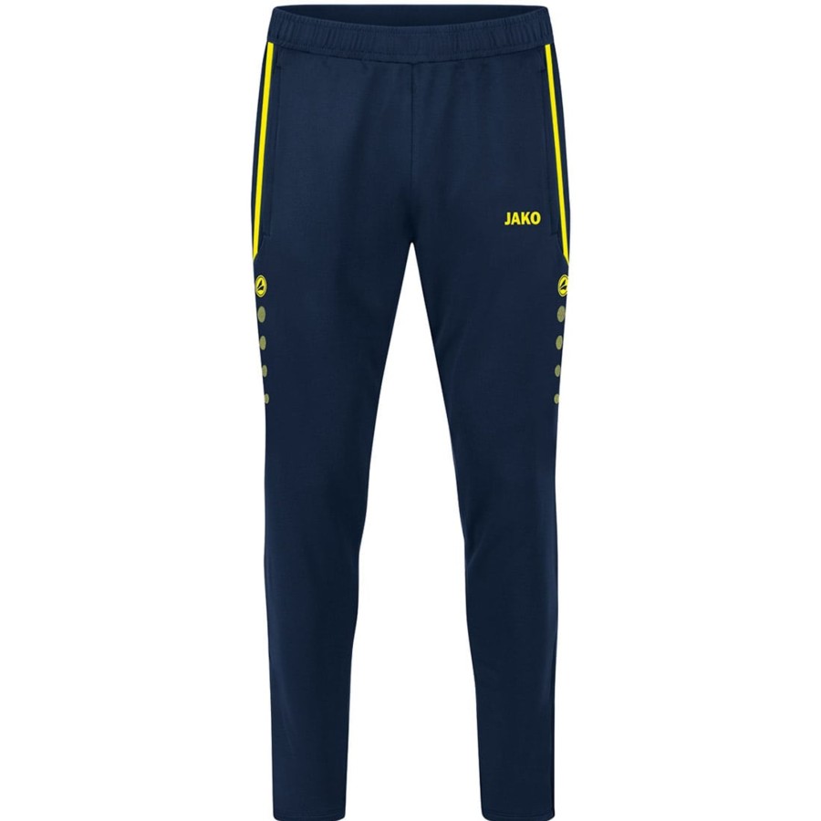 Damen Jako Trainingshosen | Jako Damen Trainingshose Allround Blau-Gelb