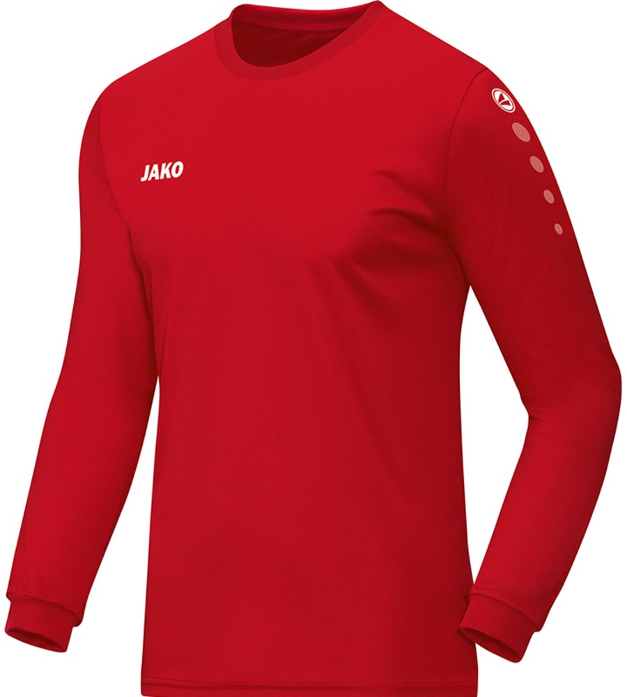 Herren Jako Trikots | Jako Team Langarm Trikot Rot