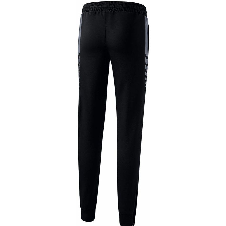 Damen Erima Trainingshosen | Erima Damen Trainingshose Six Wings Schwarz-Grau