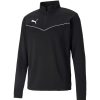 Herren Puma Sweatshirts | Puma 1/4 Zip Top Teamrise Schwarz-Weis