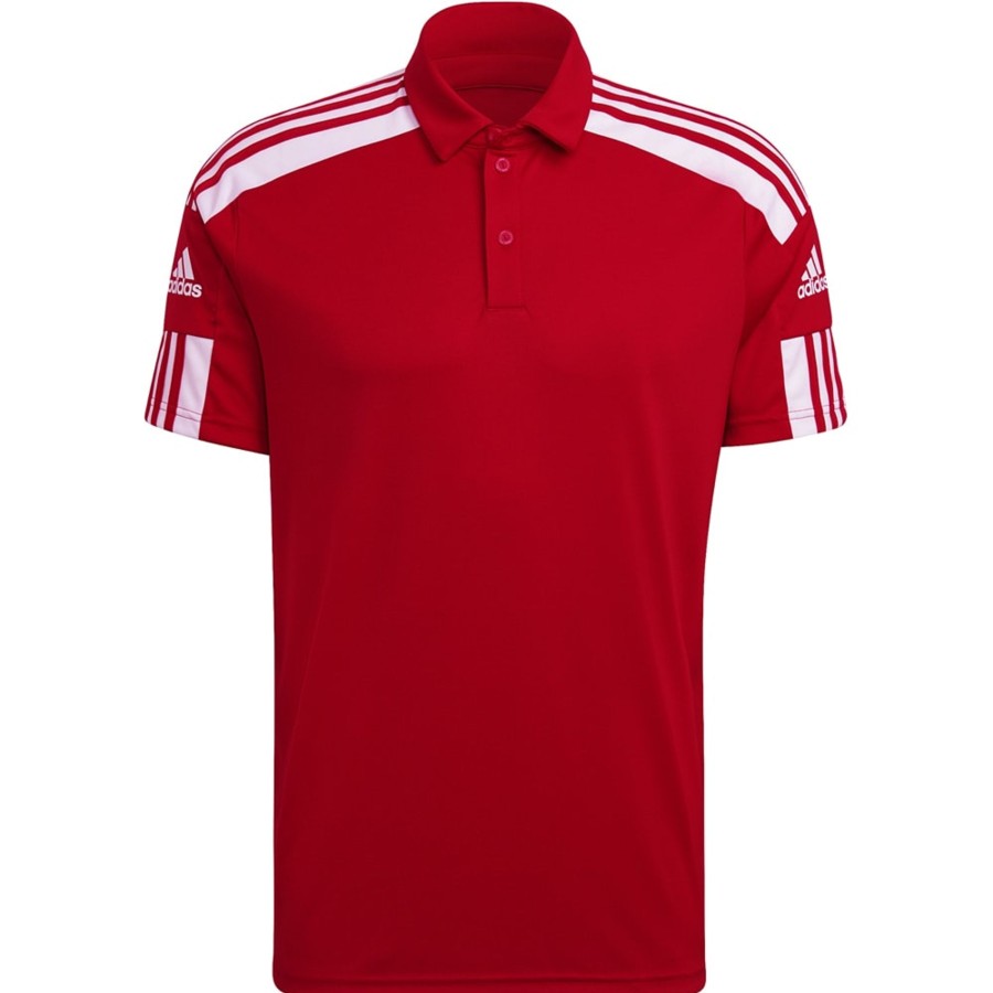 Herren Adidas Polo-Shirts | Adidas Herren Poloshirt Squadra 21 Rot-Weis