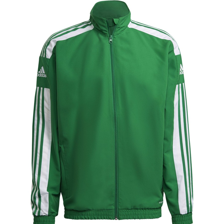 Herren Adidas Jacken | Adidas Herren Prasentationsjacke Squadra 21 Grun-Weis