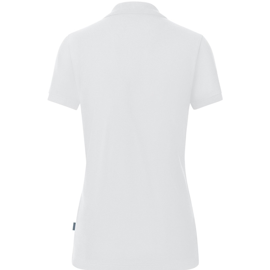 Damen Jako Polo-Shirts | Jako Damen Polo Organic Weis