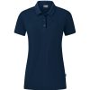 Damen Jako Polo-Shirts | Jako Damen Polo Organic Stretch Blau