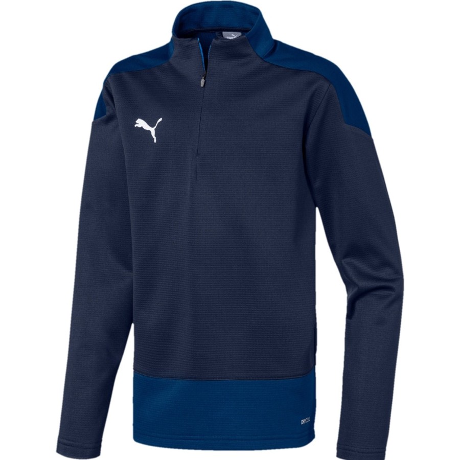 Kinder Puma Sweatshirts | Puma Kinder Training 1/4 Zip Top Teamgoal 23 Blau