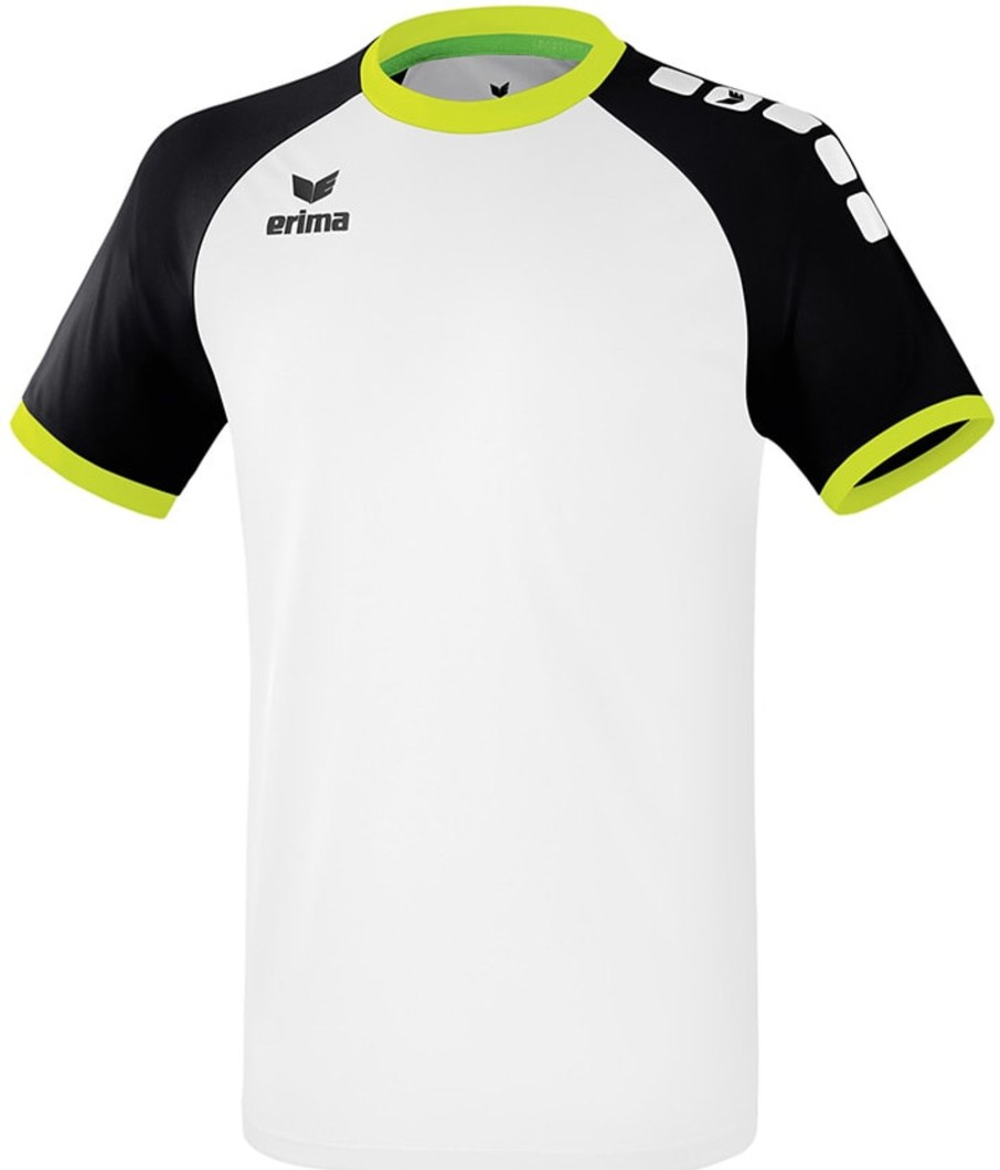 Kinder Erima Trikots | Erima Kinder Trikot Zenari 3.0 Weis-Schwarz-Lime Pop