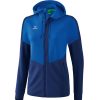 Damen Erima Jacken | Erima Damen Trainingsjacke Mit Kapuze Squad Blau