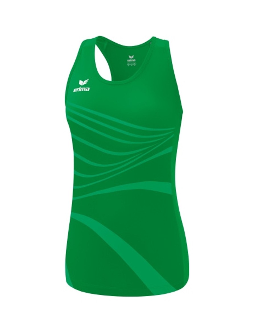 Damen Erima T-Shirts | Erima Damen Racing Singlet Smaragd Gunstig