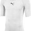 Kinder Puma Baselayer | Puma Liga Baselayer Kinder Kurzarm Shirt Puma White