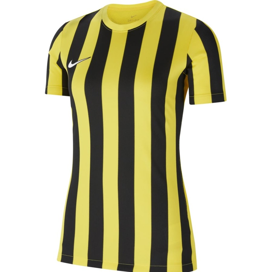 Damen Nike Trikots | Nike Damen Kurzarm Trikot Striped Division Iv Gelb-Schwarz