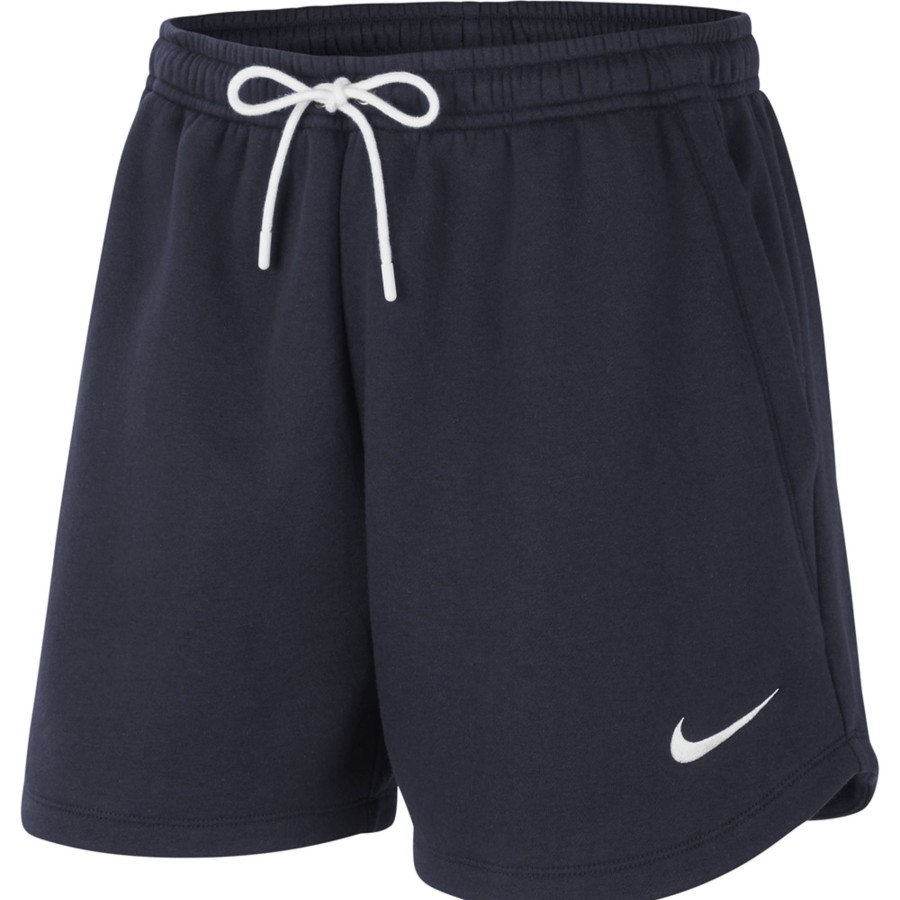 Damen Nike Shorts | Nike Damen Fleece Shorts Park 20 Blau-Weis