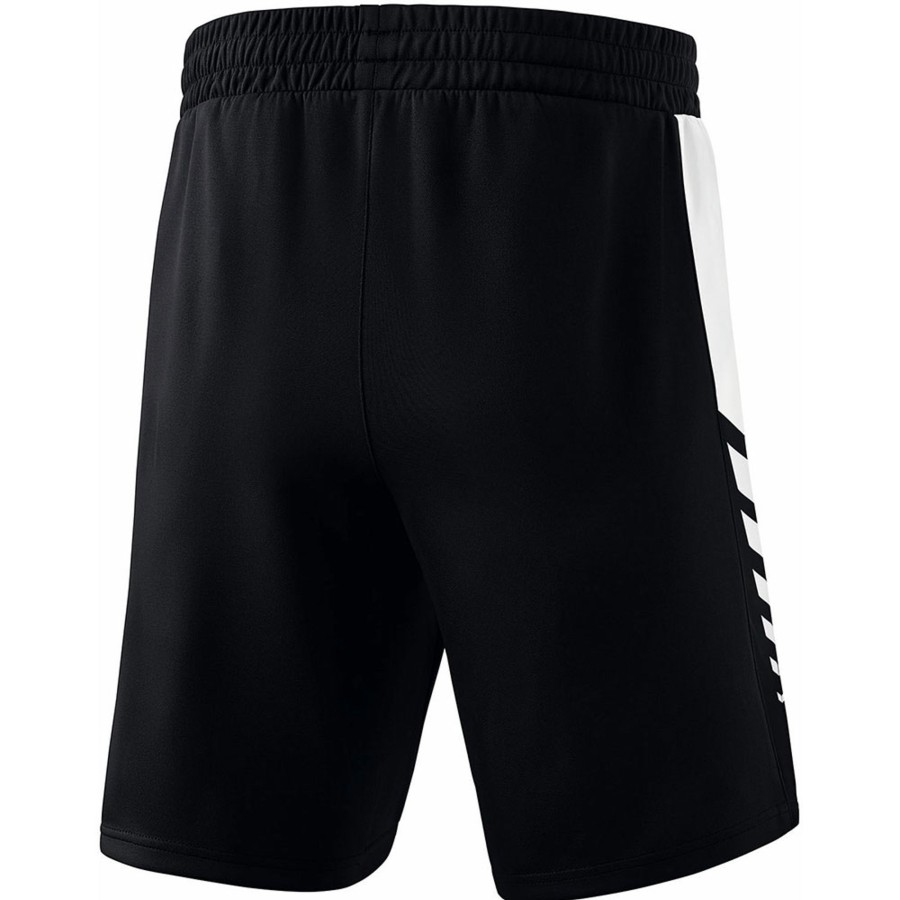 Kinder Erima Shorts | Erima Kinder Training Shorts Six Wings Schwarz-Weis