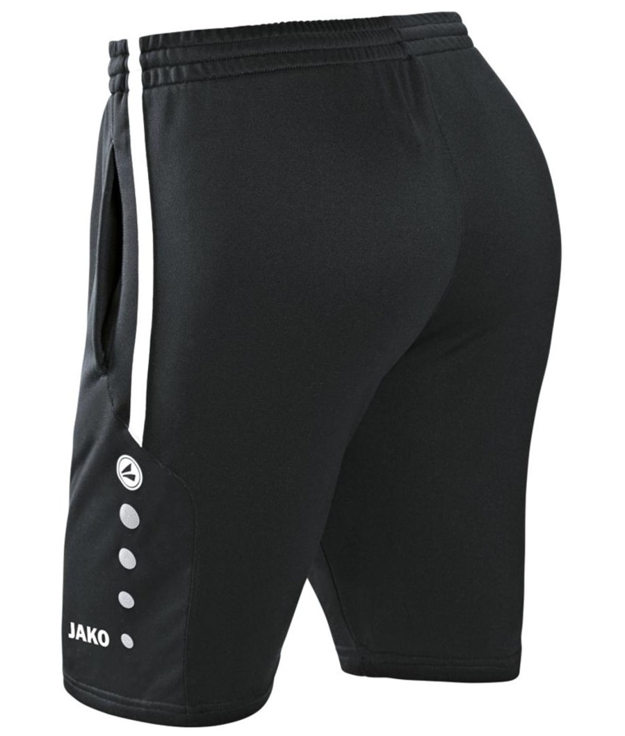 Herren Jako Shorts | Jako Active Trainingsshorts Schwarz-Weis