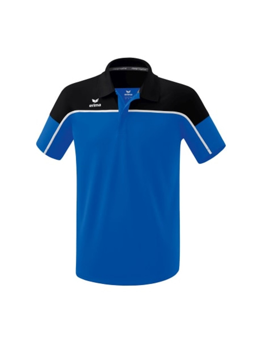 Herren Erima Polo-Shirts | Erima Change By Erima Poloshirt New Royal/Schwarz/Weis Gunstig