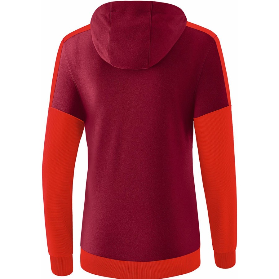 Damen Erima Hoddies | Erima Damen Hoodie Squad Rot