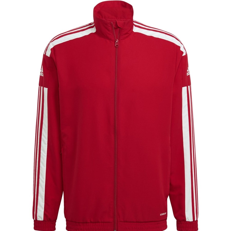 Herren Adidas Jacken | Adidas Herren Prasentationsjacke Squadra 21 Rot-Weis