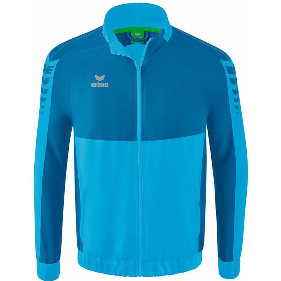 Herren Erima Jacken | Erima Herren Prasentationsjacke Six Wings Blau