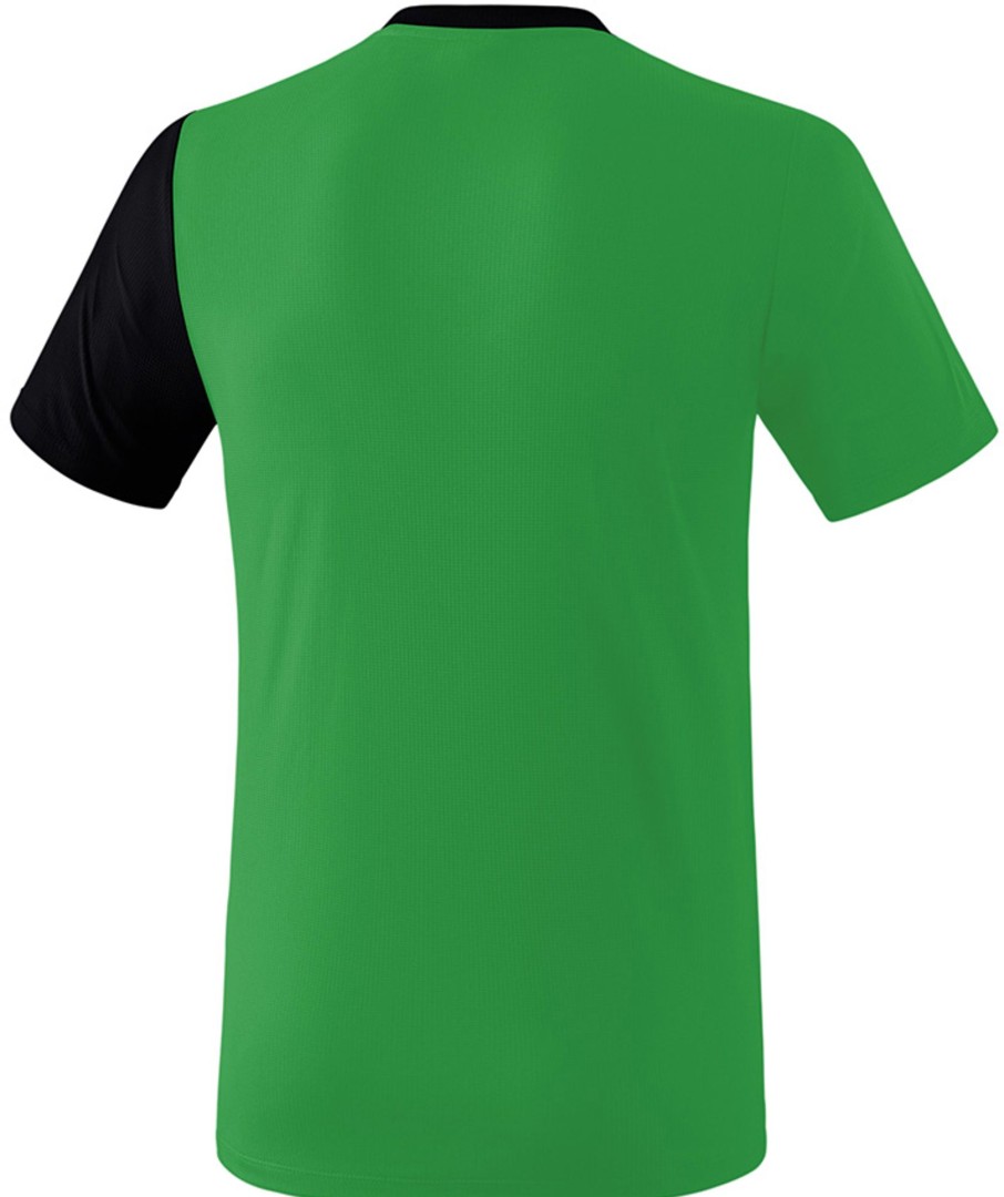 Kinder Erima T-Shirts | Erima 5-C T-Shirt Smaragd-Schwarz-Weis