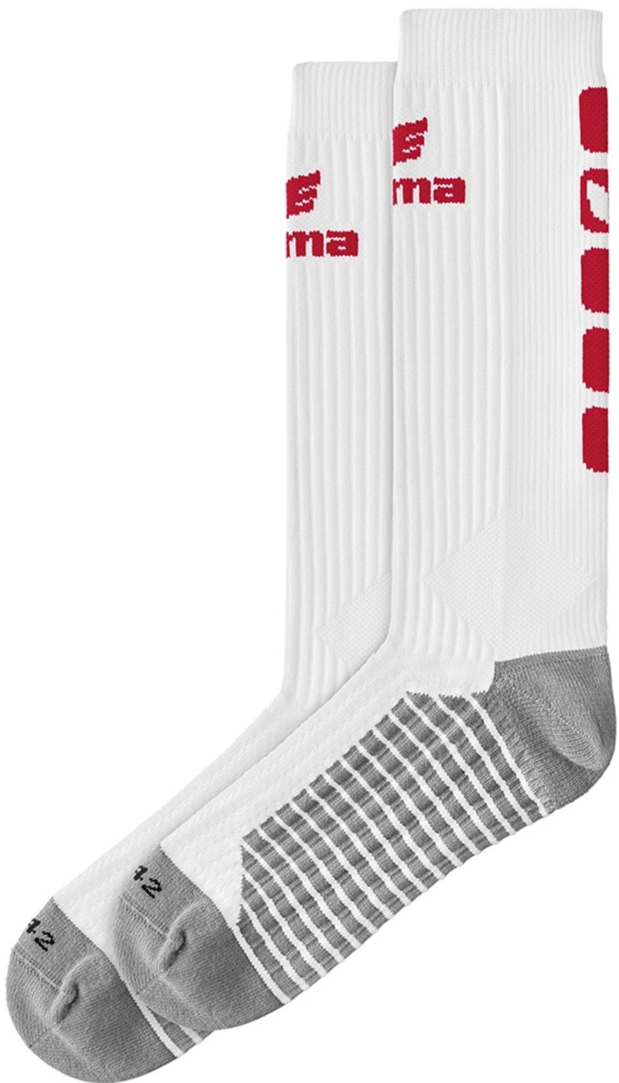 Kinder Erima Socken | Erima Classic 5-C Socken Lang Weis-Rot