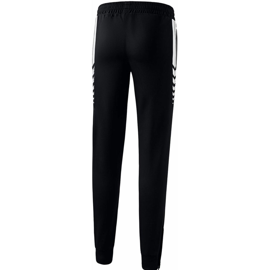 Damen Erima Trainingshosen | Erima Damen Trainingshose Six Wings Schwarz-Weis