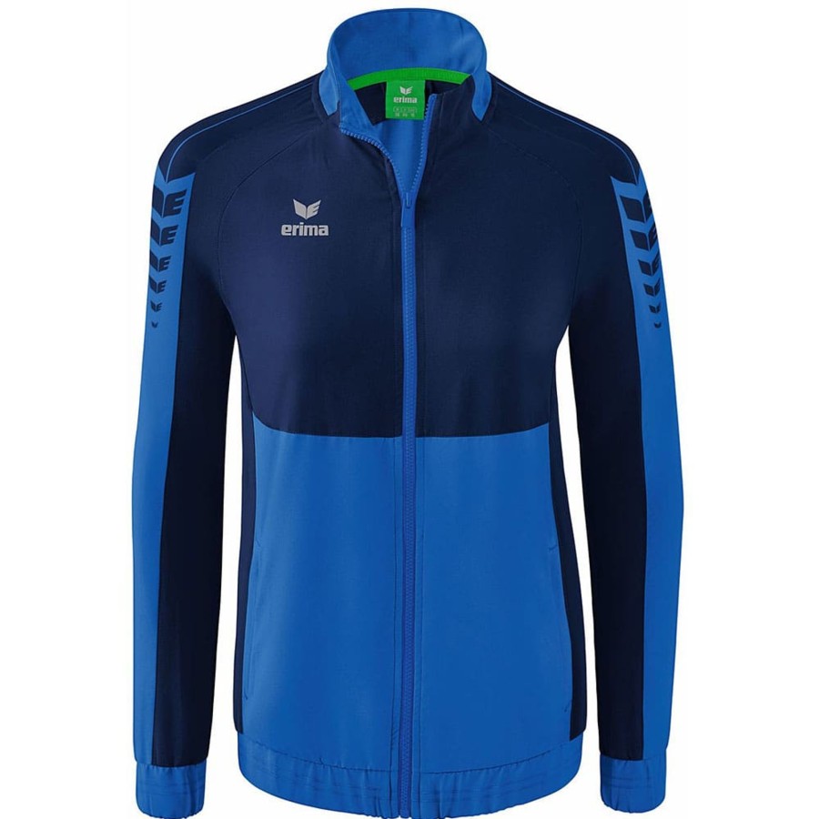 Damen Erima Jacken | Erima Damen Prasentationsjacke Six Wings Blau