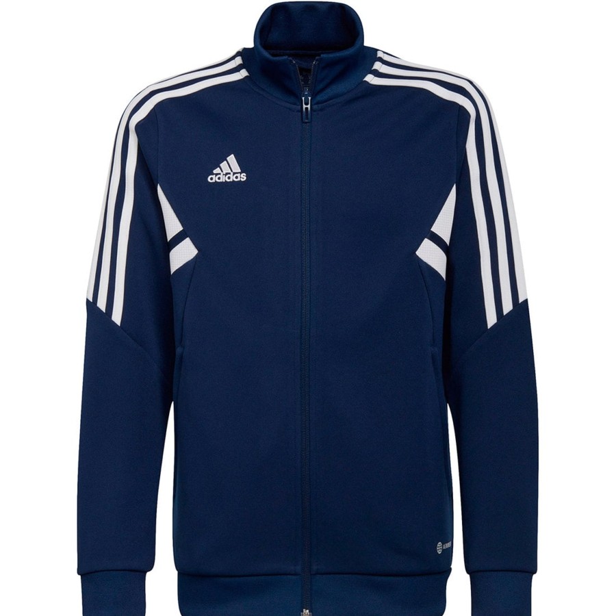 Herren Adidas Jacken | Adidas Kinder Trainingsjacke Condivo 22 Blau-Weis