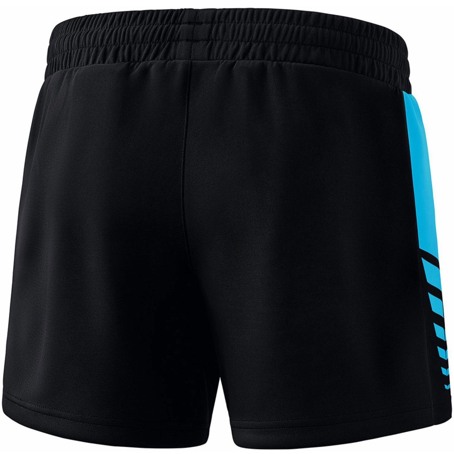 Damen Erima Shorts | Erima Damen Training Shorts Six Wings Schwarz-Blau