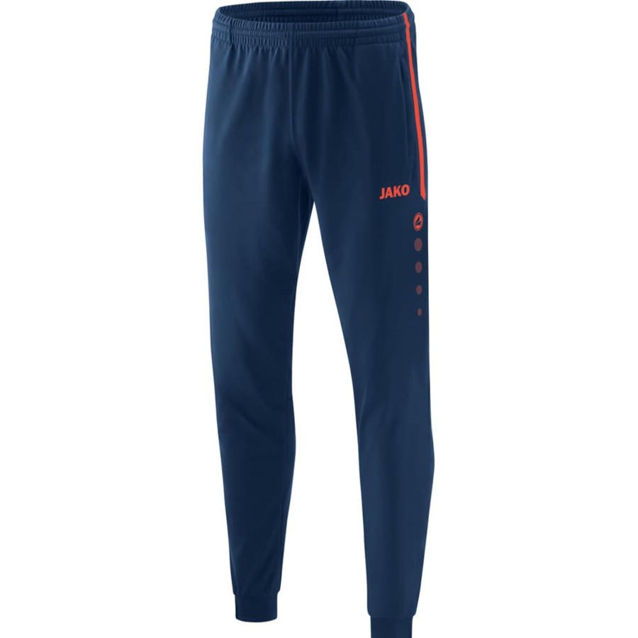 Herren Jako Trainingshosen | Jako Competition 2.0 Polyesterhose Navy-Flame