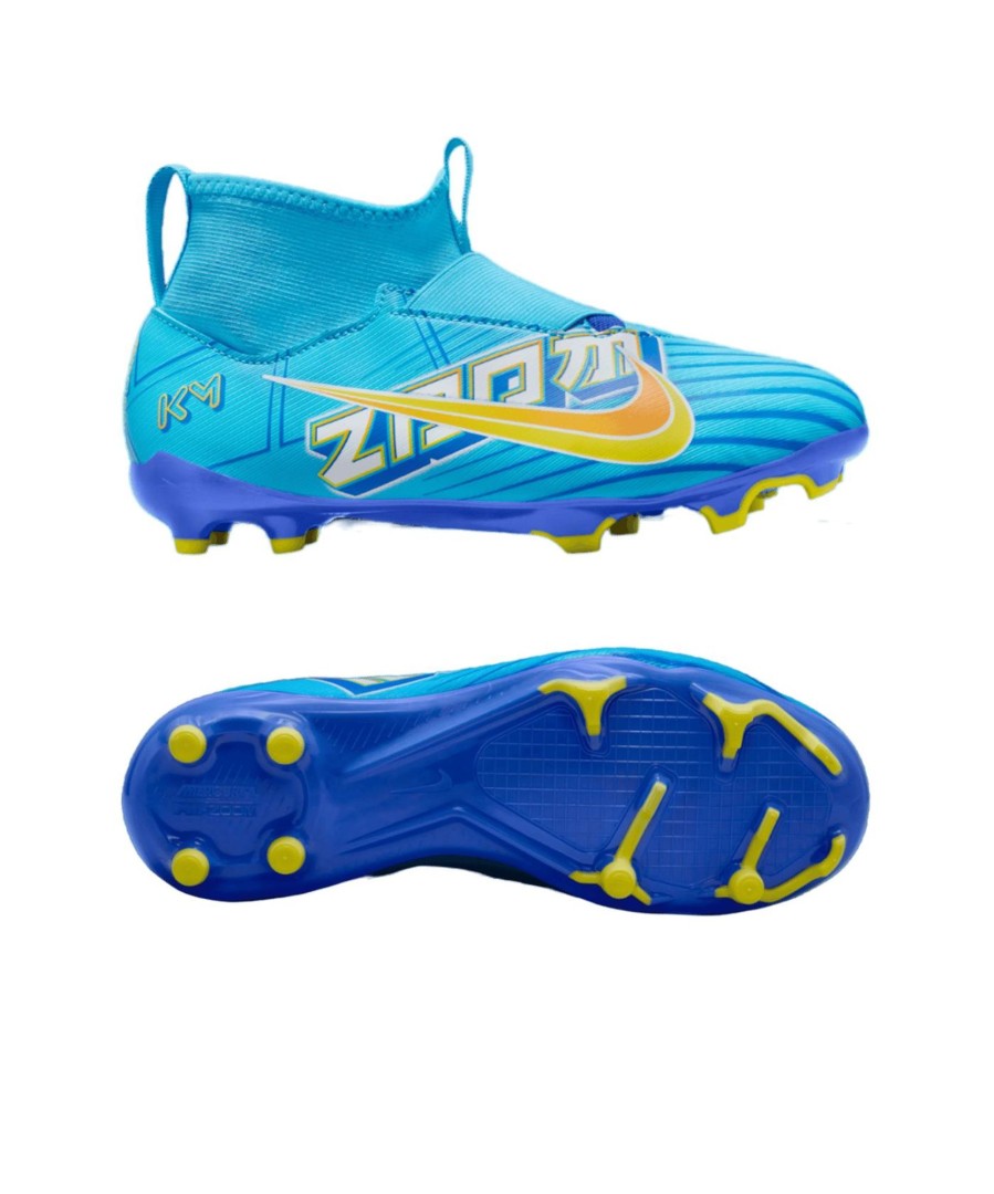 Sportschuhe Nike Nike Fusballschuhe | Nike Fusballschuh Air Zoom Mercurial Superfly Ix Academy Fg/Mg Mbappe Signature Kinder Blau F400